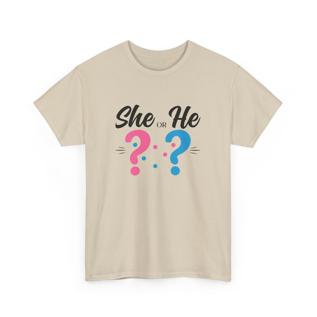 She Or He Gender Reveal Tee