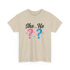 She Or He Gender Reveal Tee