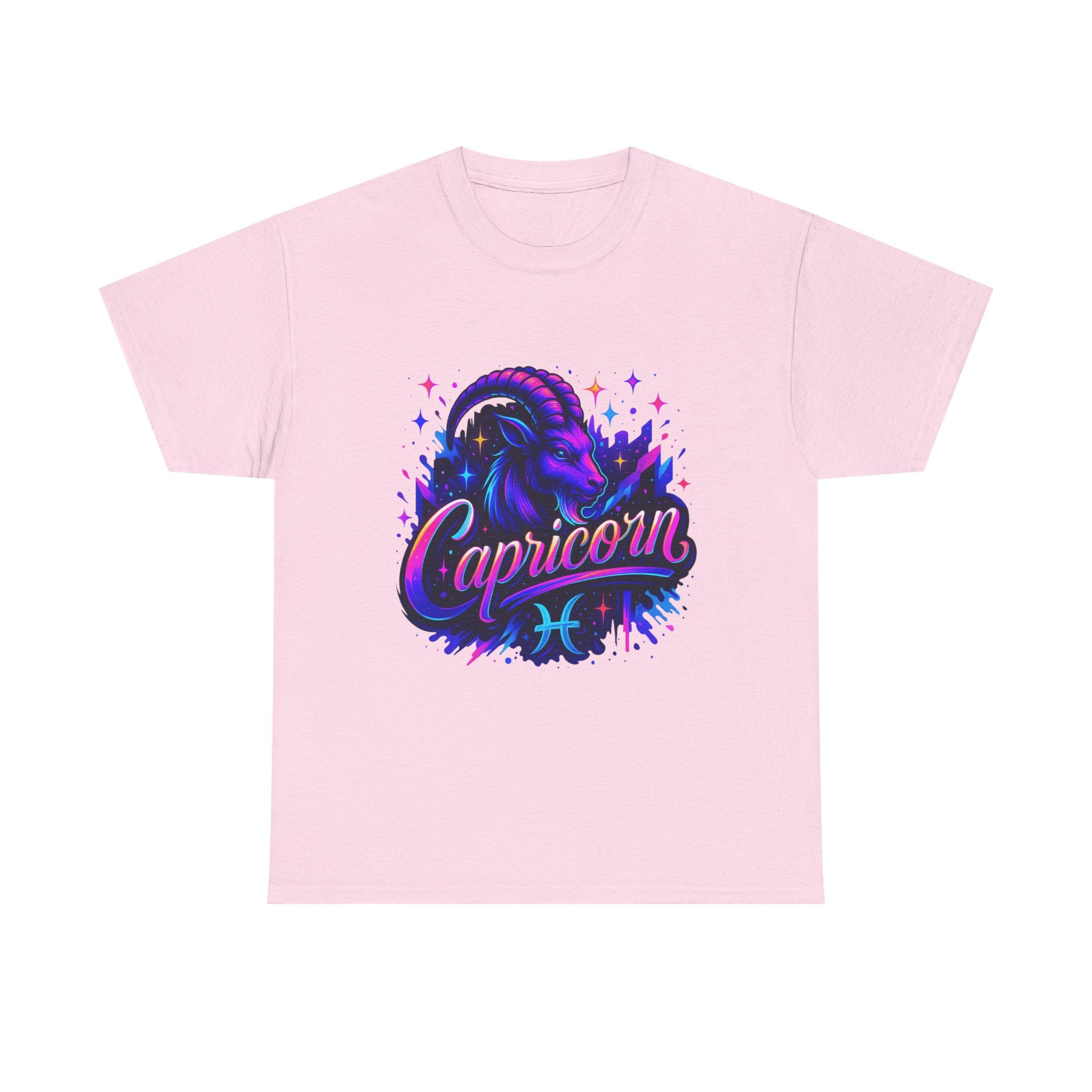 Neon Capricorn Zodiac Tee