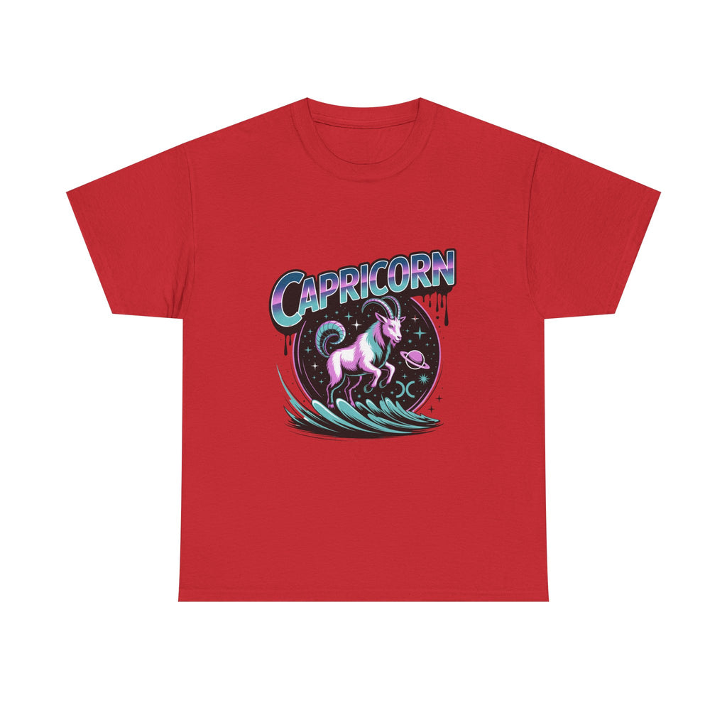 Neon Capricorn Zodiac Tee