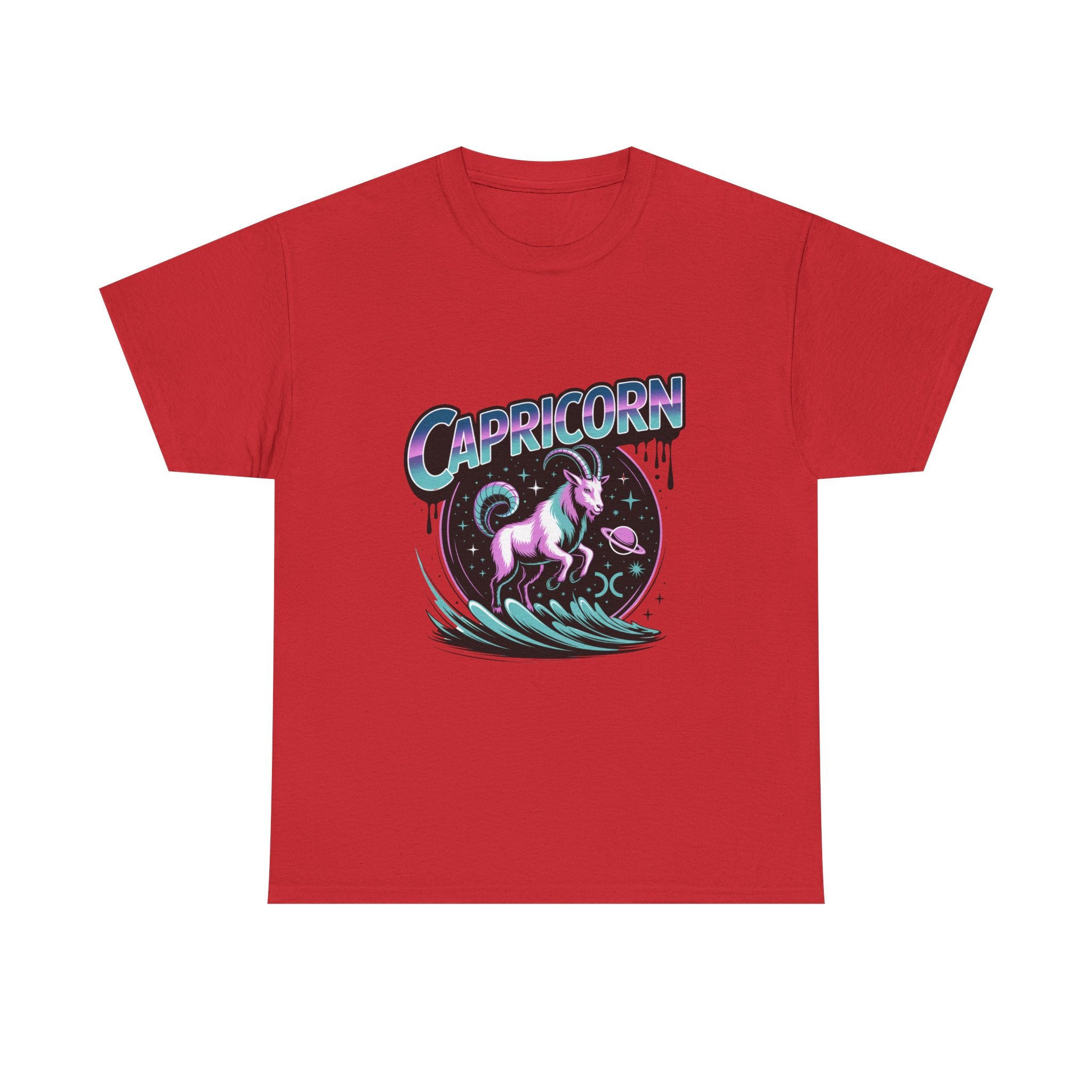 Neon Capricorn Zodiac Tee
