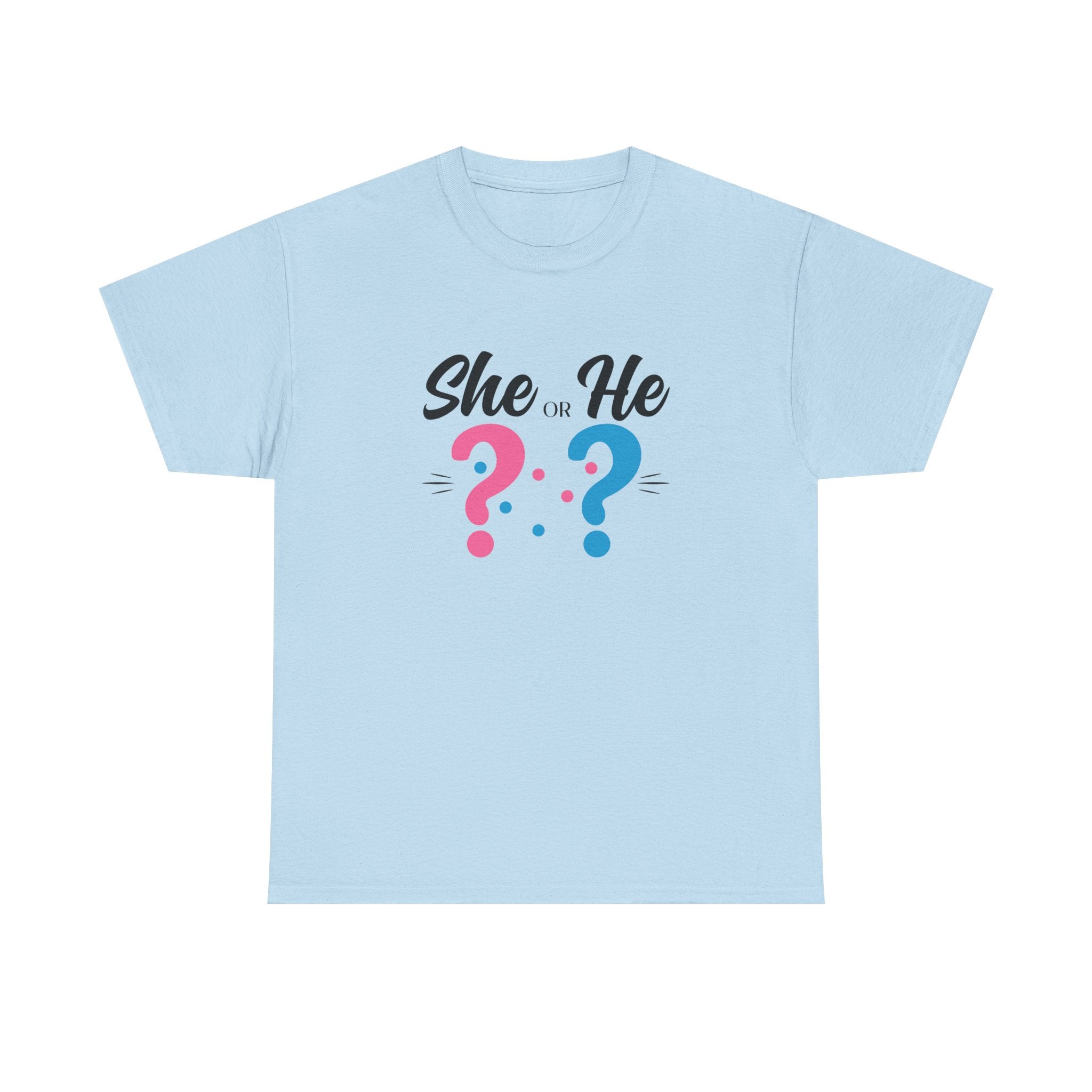 She Or He Gender Reveal Tee