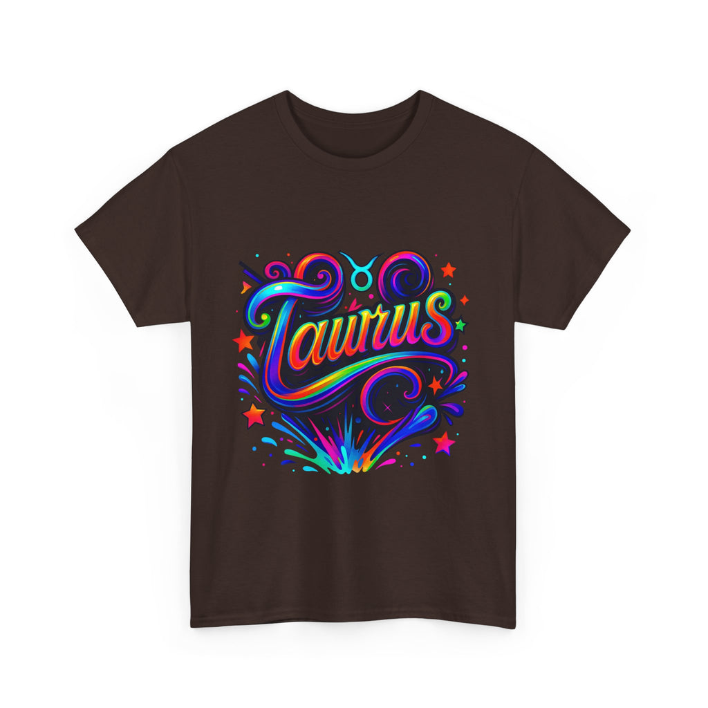 Neon Taurus Zodiac Tee