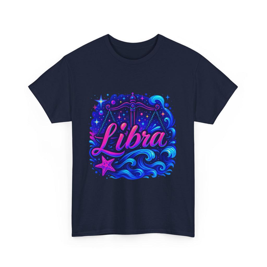 Neon Libra Zodiac Tee