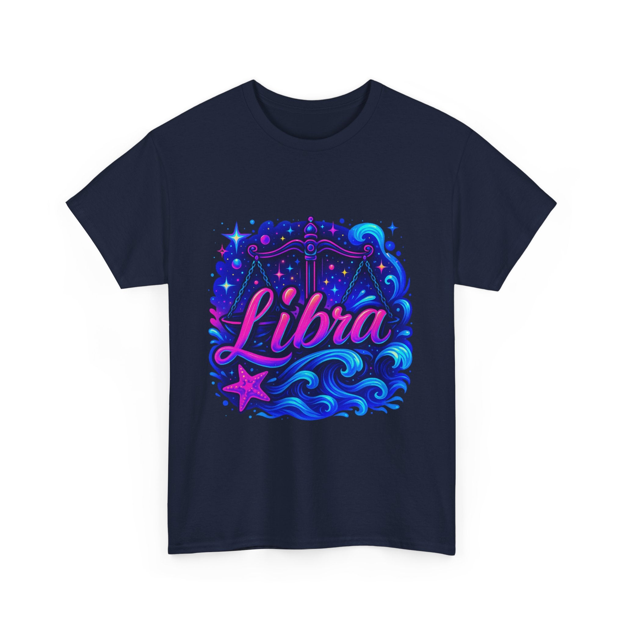 Neon Libra Zodiac Tee