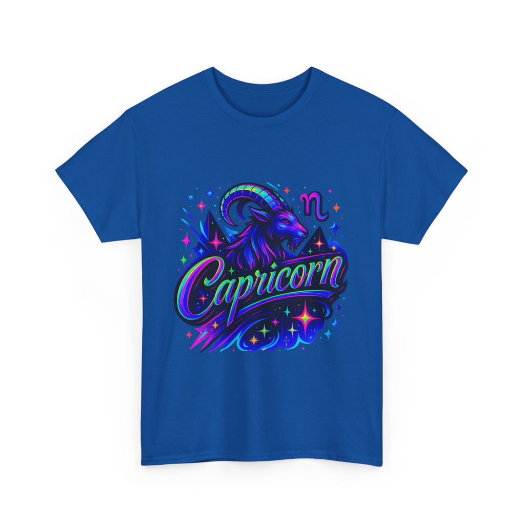 Neon Capricorn Zodiac Tee