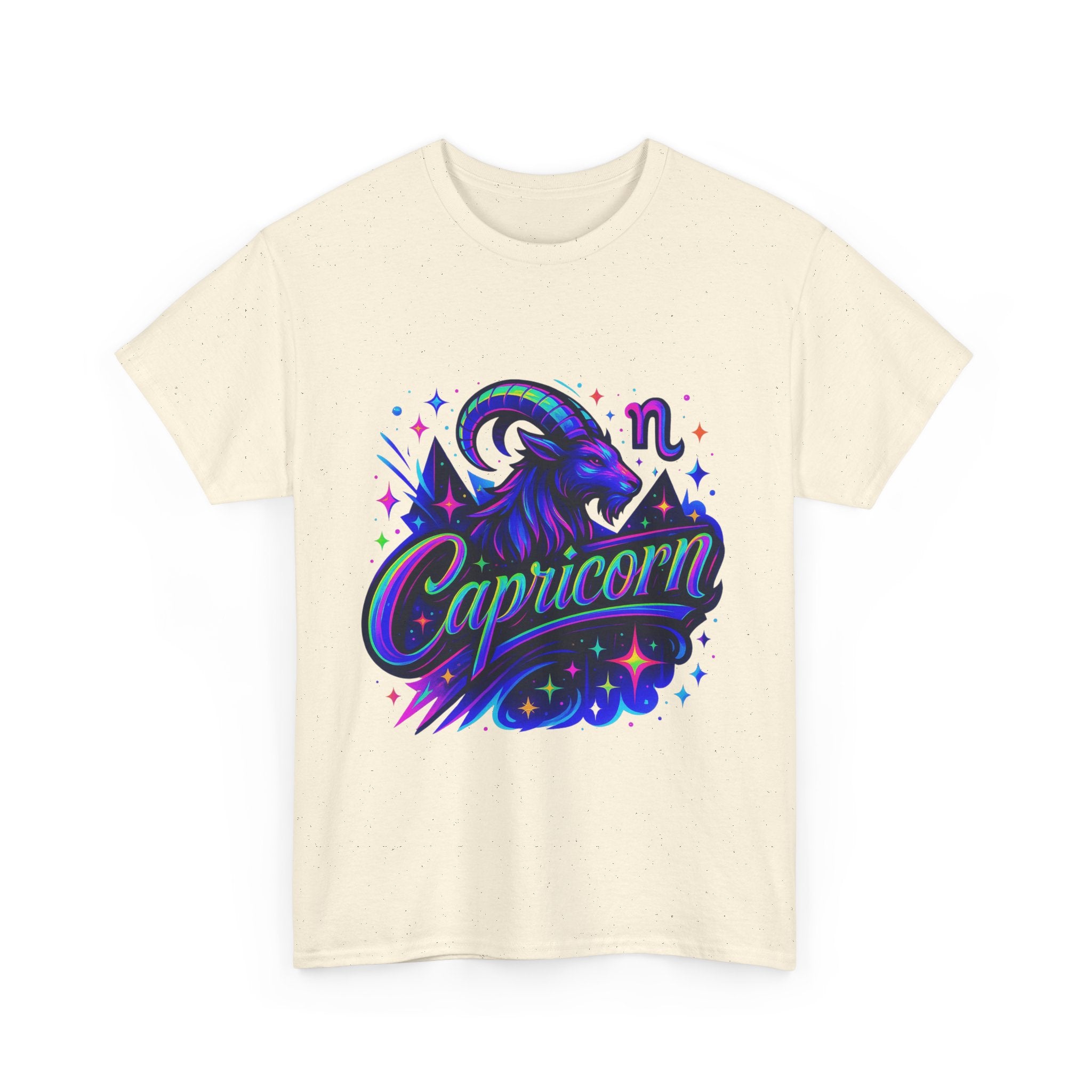 Neon Capricorn Zodiac Tee