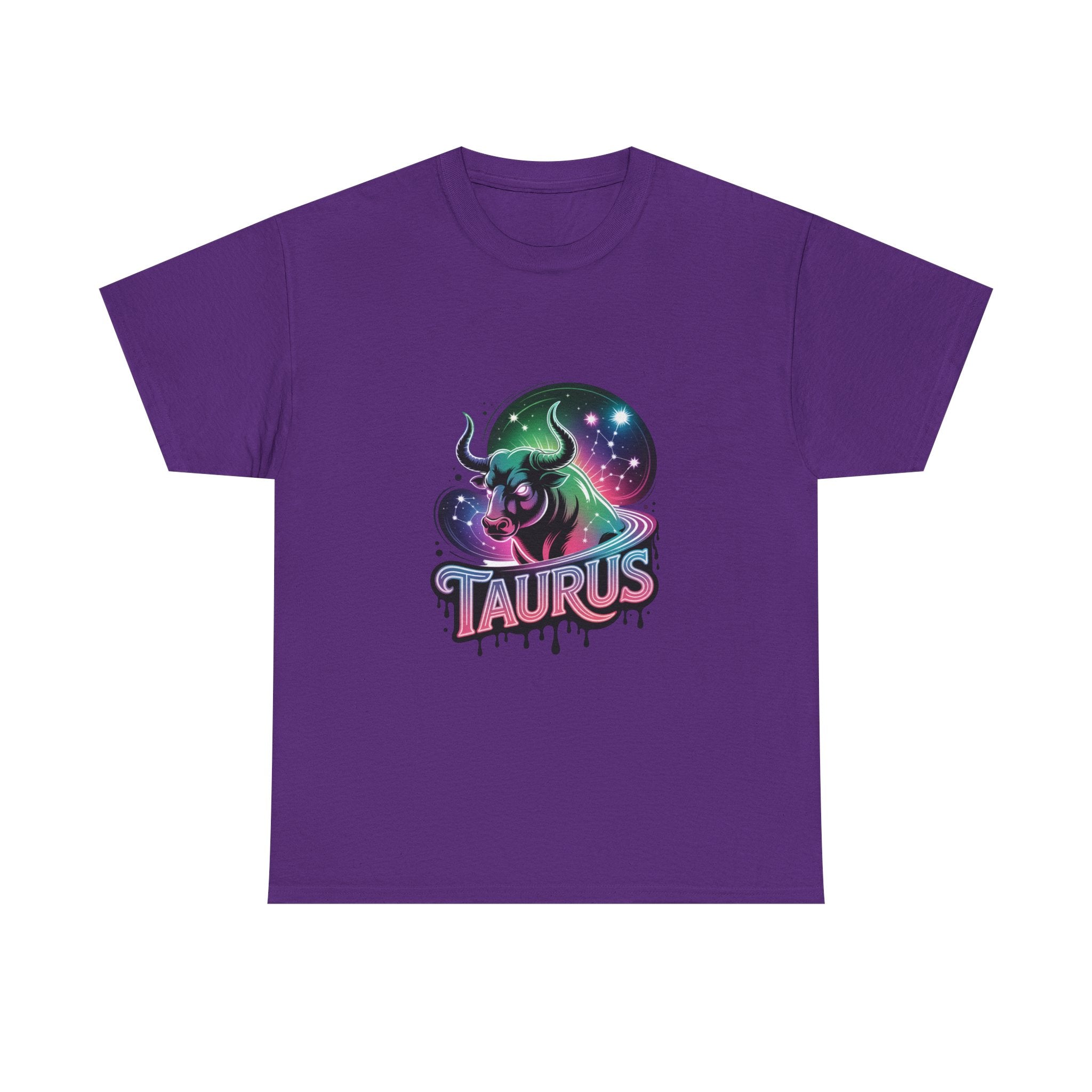 Neon Taurus Zodiac Tee