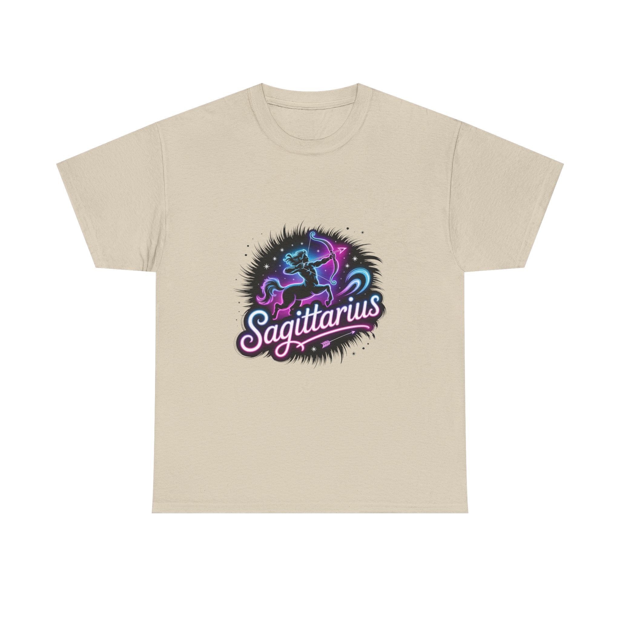 Neon Sagittarius Zodiac Tee