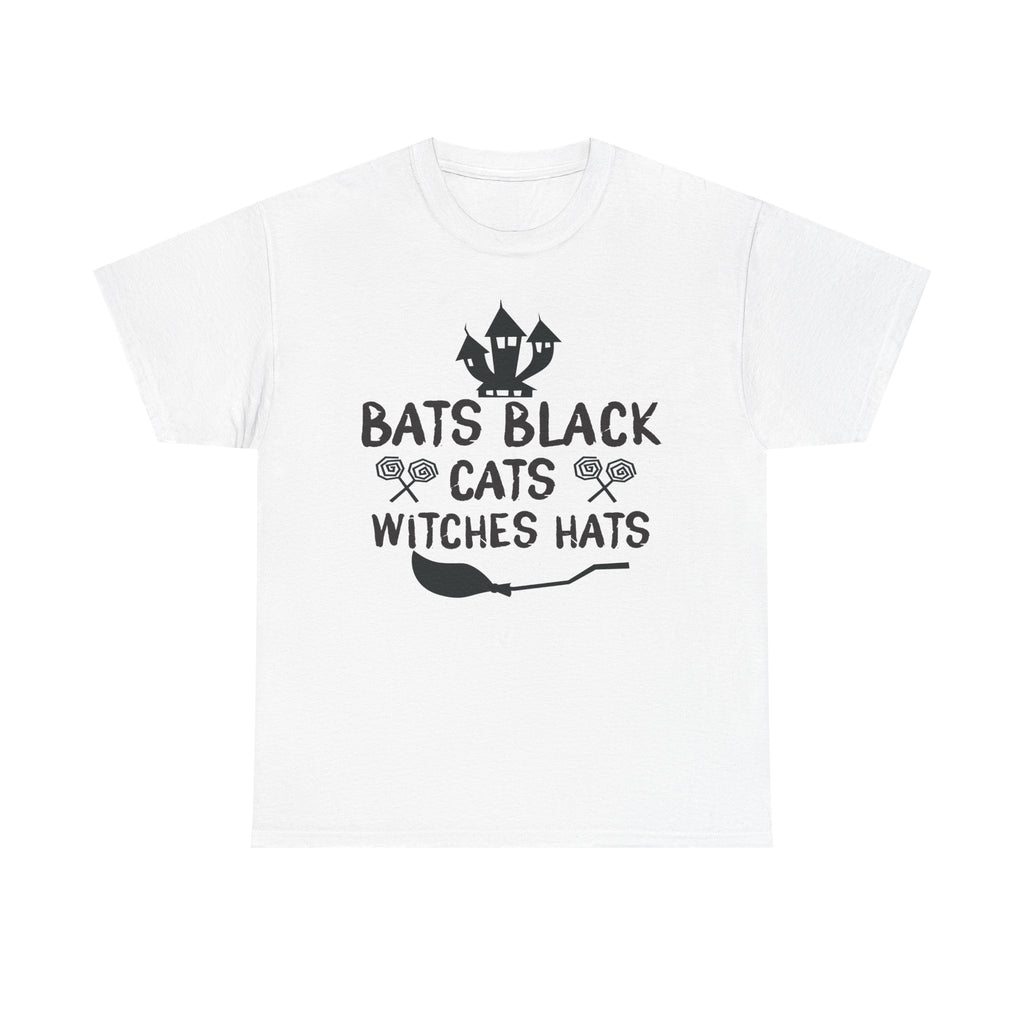 Bats Black Cats Witch Hats Tee