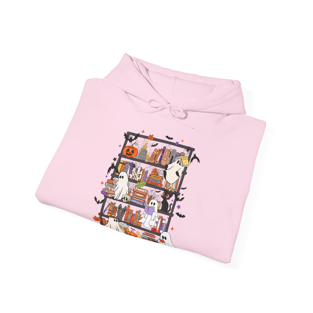 Ghost Reading Books Halloween Hoodie