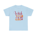 Witch Way To The Wine Halloween Tee