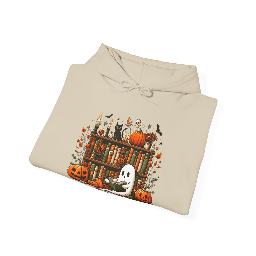 Reading Ghost Library Halloween Librarian Hoodie