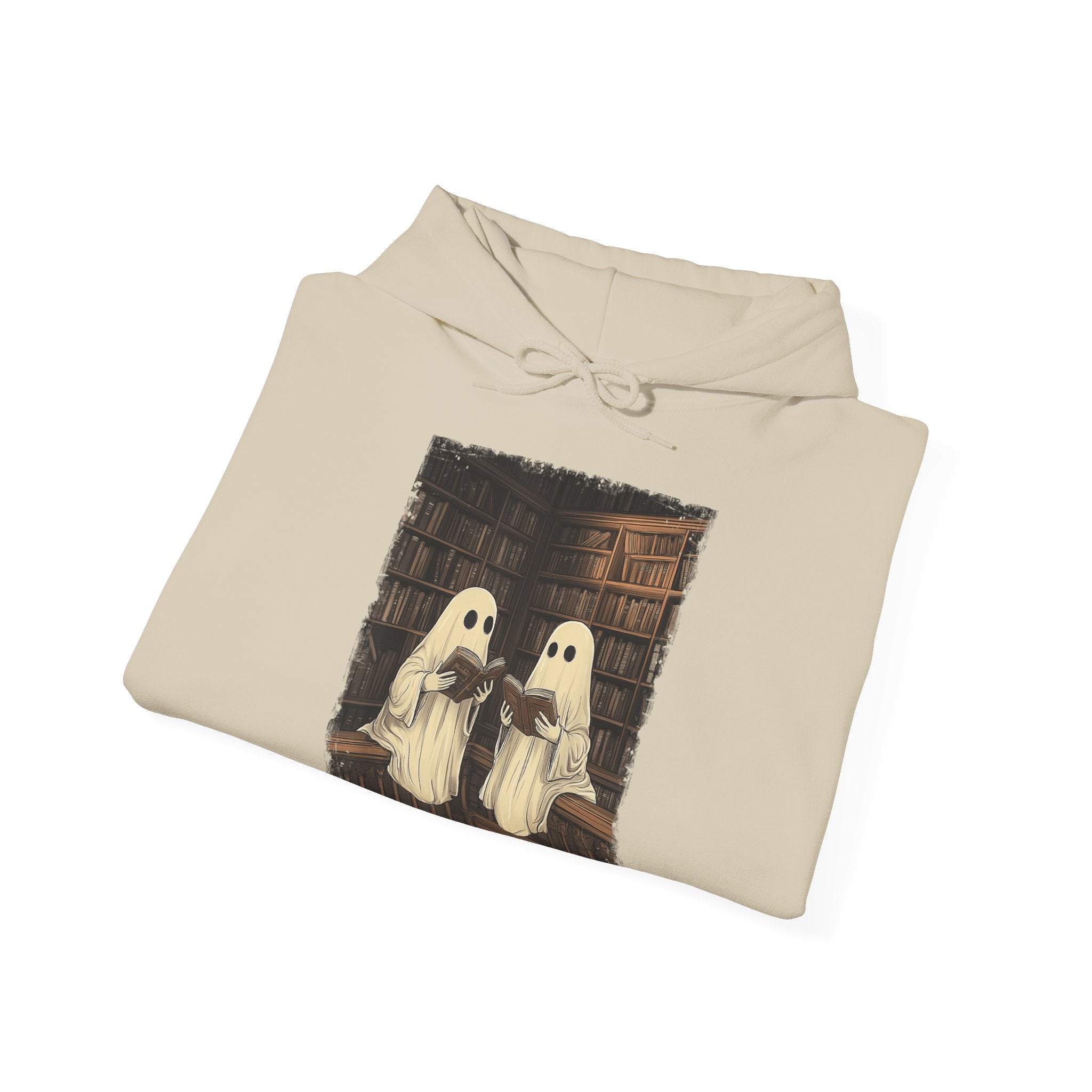 Halloween Ghost Book Reading Hoodie