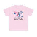 Dream Come True Unisex Tee, Pink Blue Graphic T-Shirt, Pastel Gender Reveal Shirt, Cotton Top, Cute Baby Announcement Apparel, Mom Dad Gift
