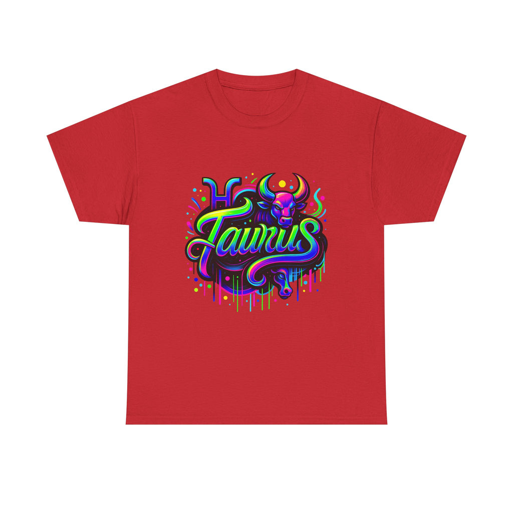 Neon Taurus Zodiac Tee