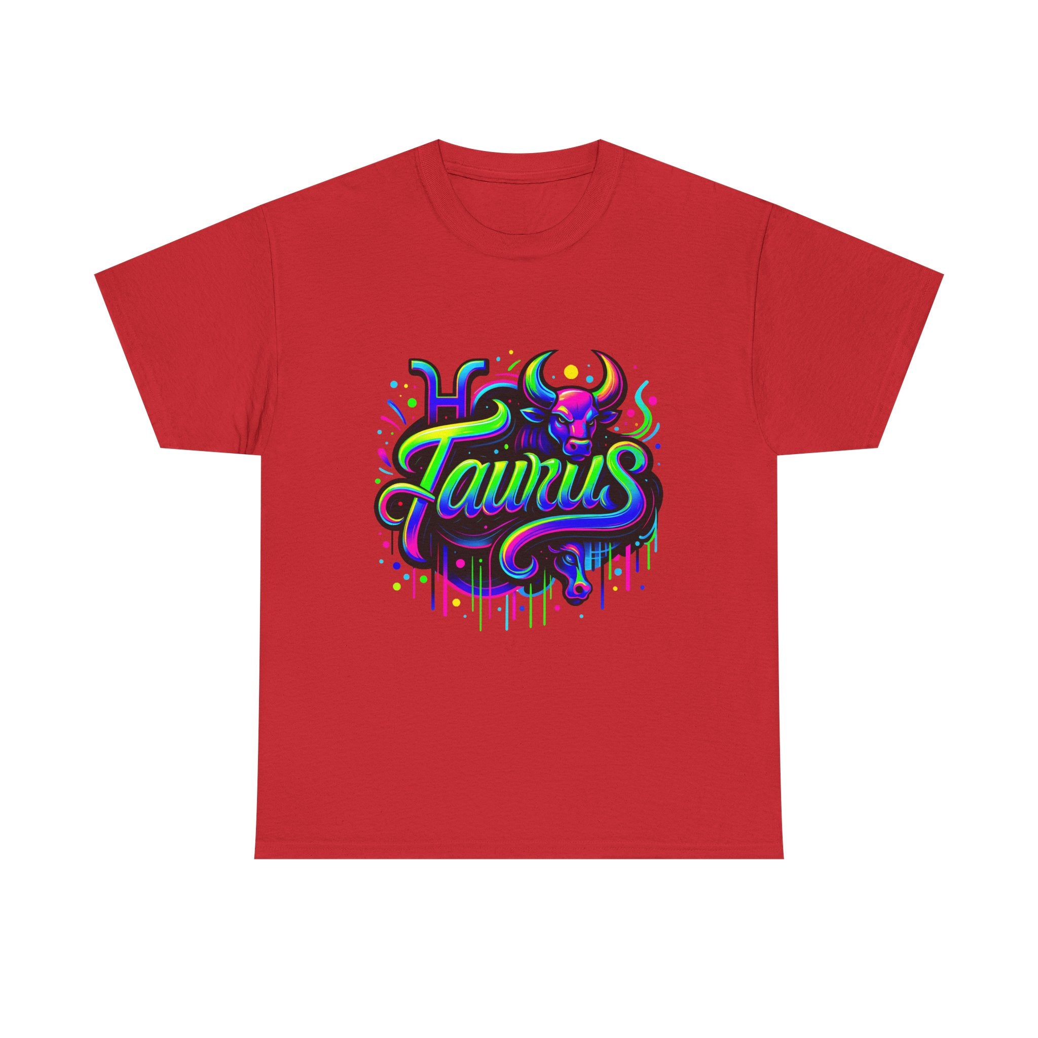 Neon Taurus Zodiac Tee