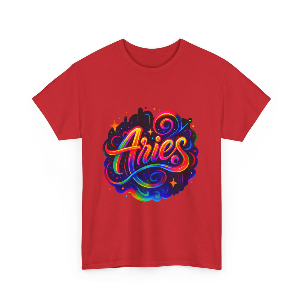 Neon Aries Zodiac Tee