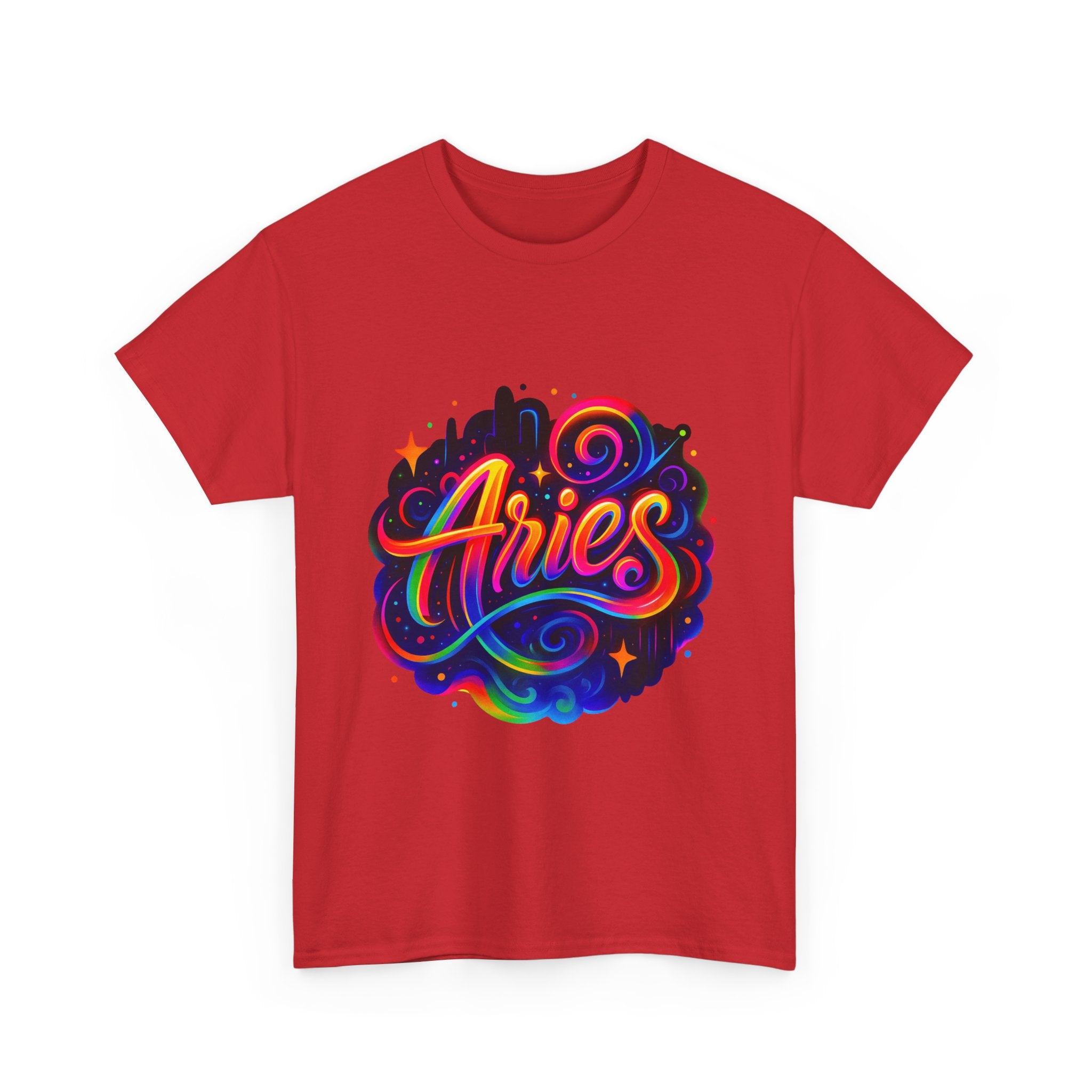 Neon Aries Zodiac Tee