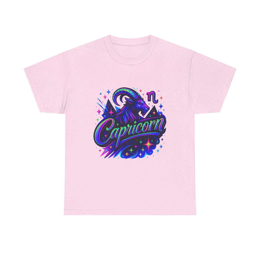 Neon Capricorn Zodiac Tee