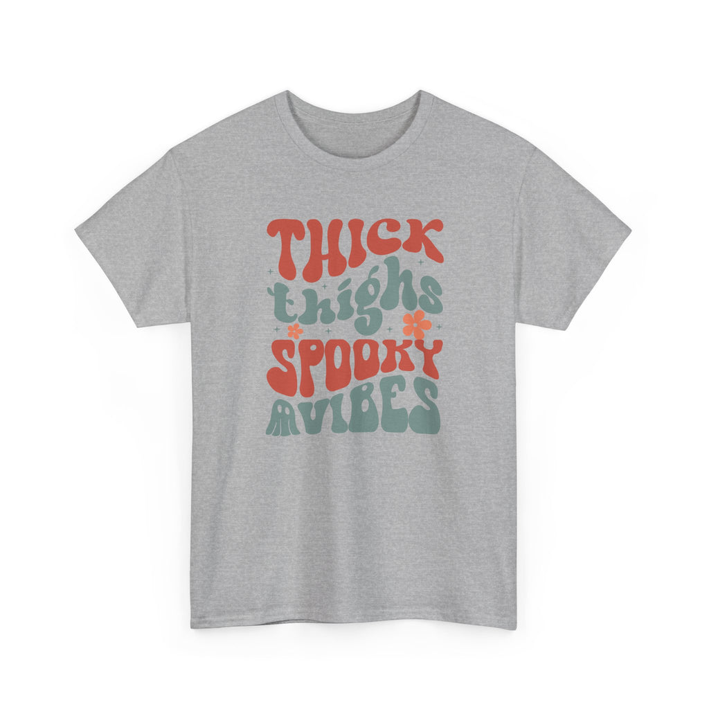 Thick Thighs Spooky Vibes Halloween Tee