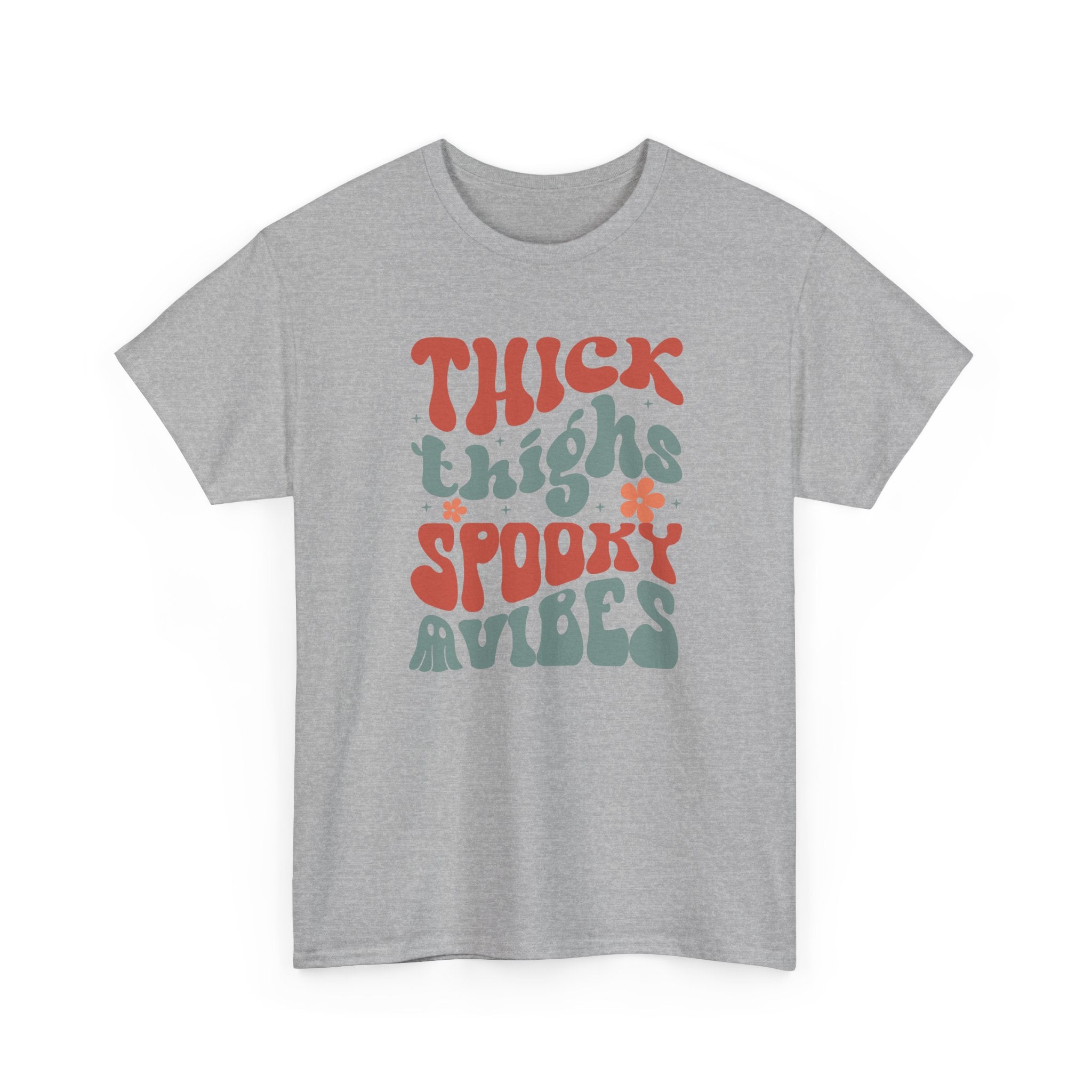 Thick Thighs Spooky Vibes Halloween Tee