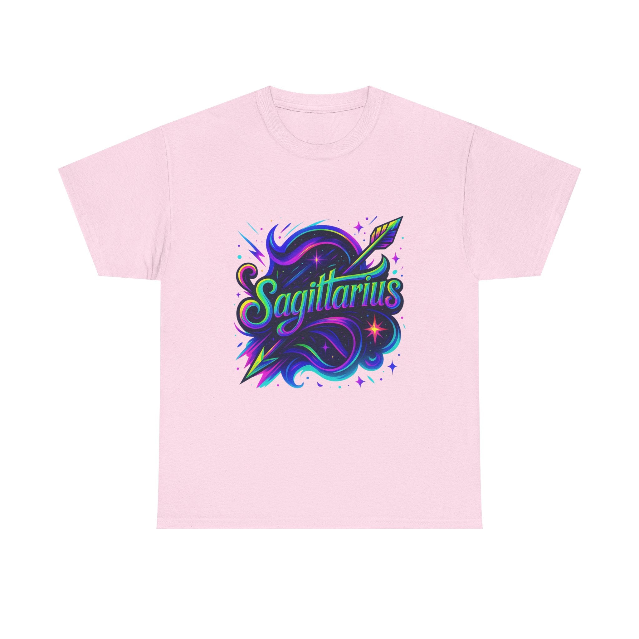 Neon Sagittarius Zodiac Tee