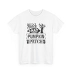 Black Cat Pumpkin Patch Halloween T-Shirt