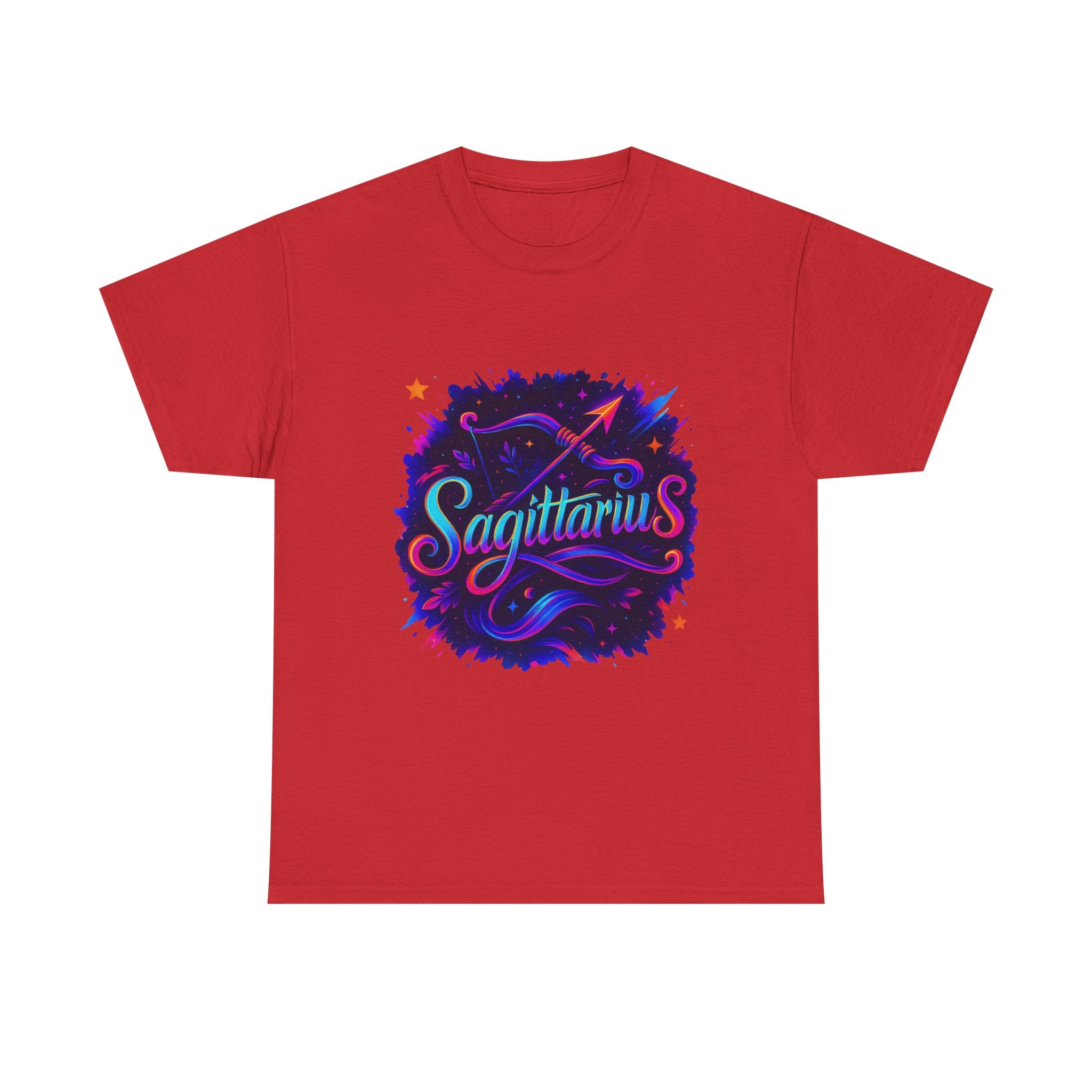 Neon Sagittarius Zodiac Tee