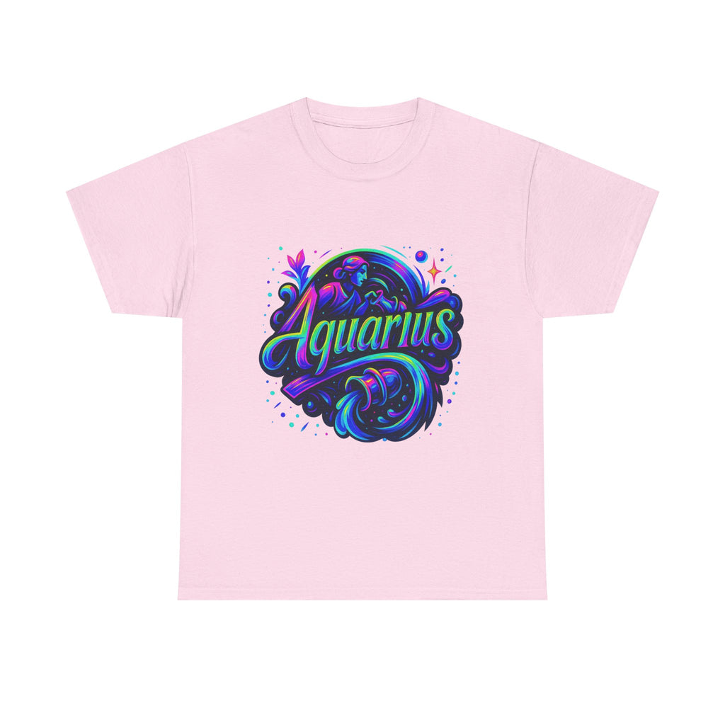 Neon Aquarius Zodiac Tee