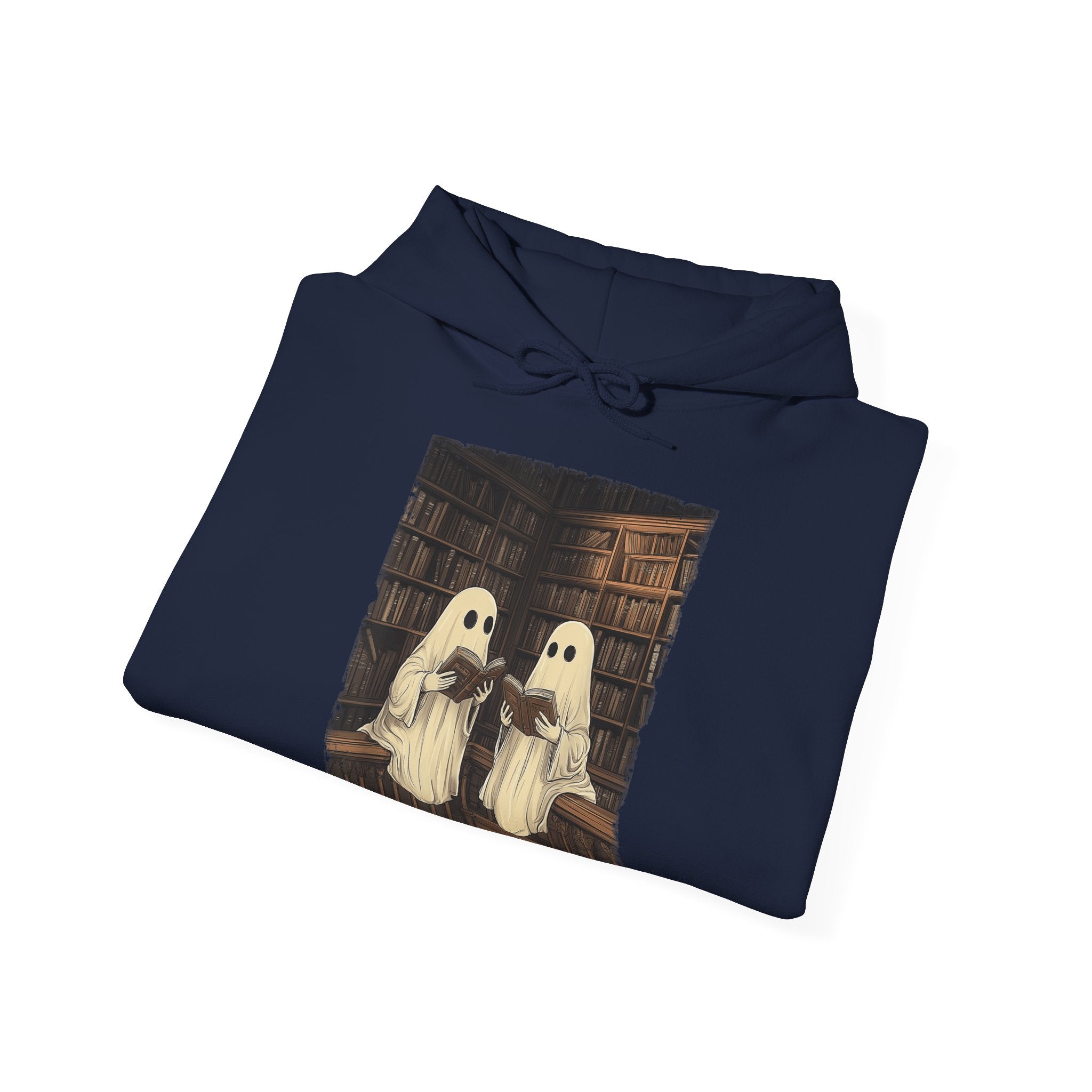 Halloween Ghost Book Reading Hoodie