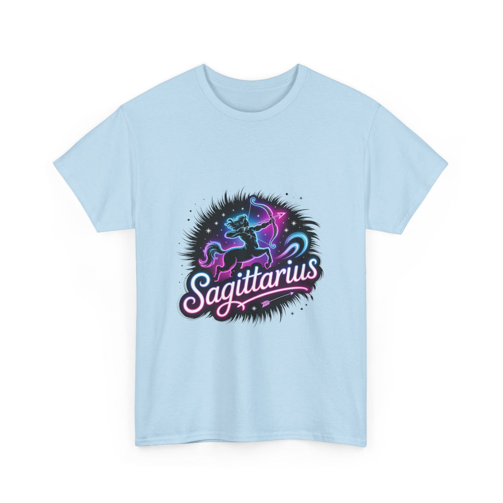 Neon Sagittarius Zodiac Tee