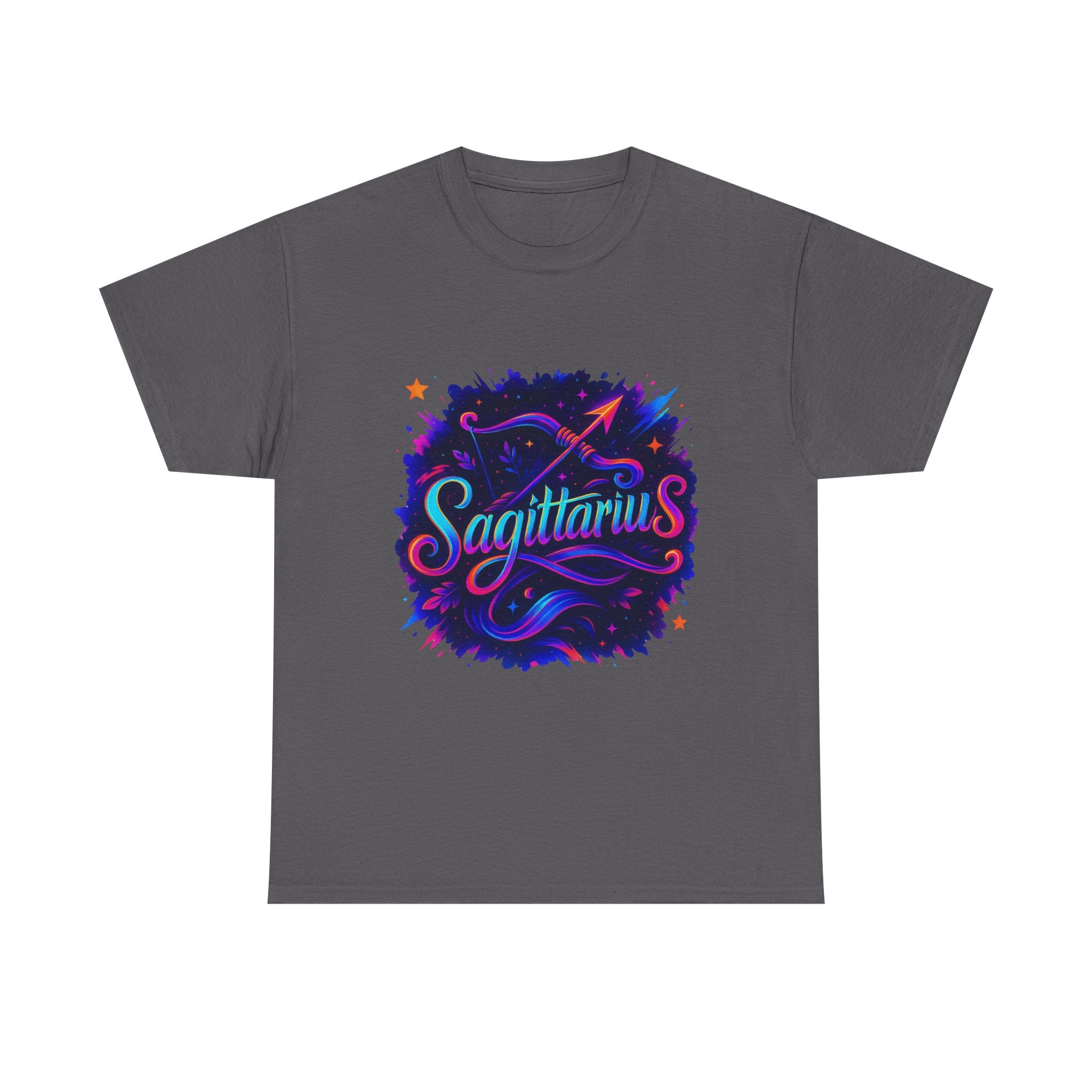Neon Sagittarius Zodiac Tee