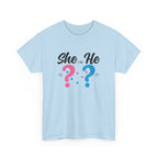 She Or He Gender Reveal Tee