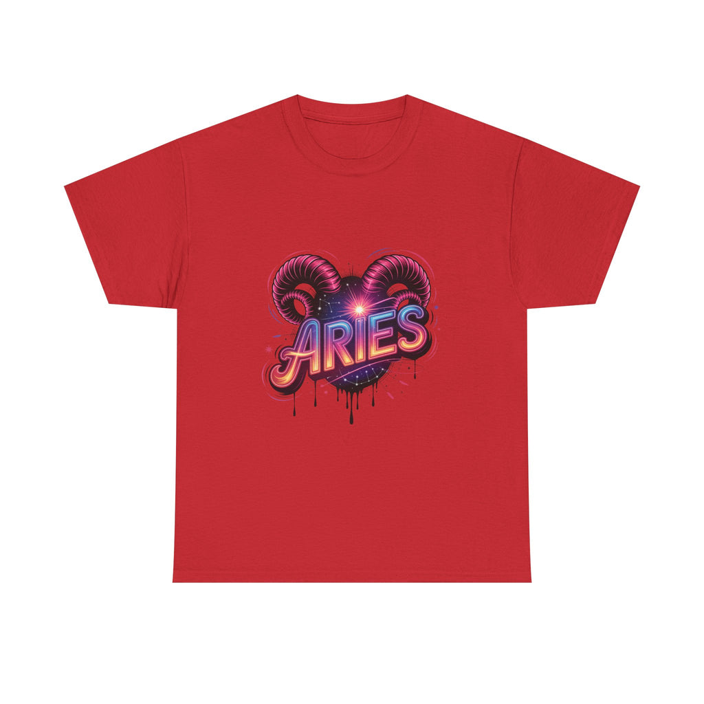 Neon Aries Zodiac Tee