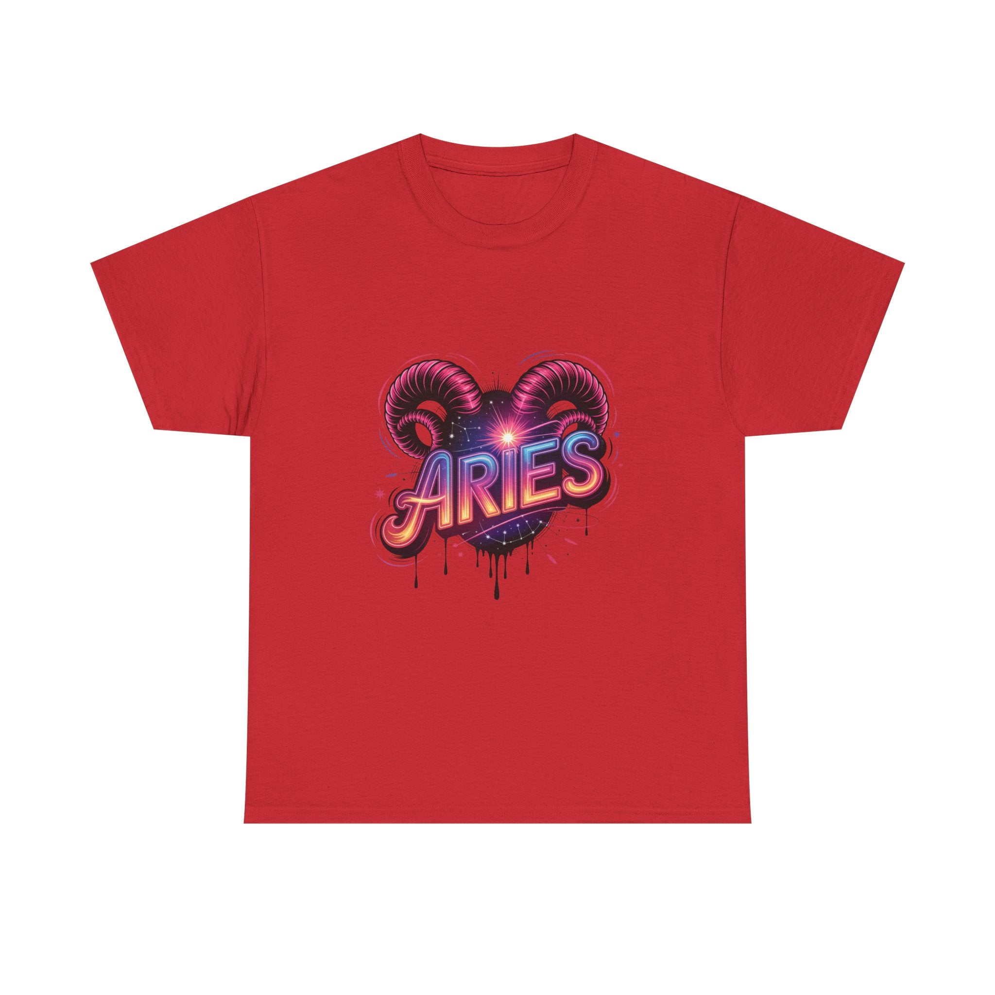 Neon Aries Zodiac Tee