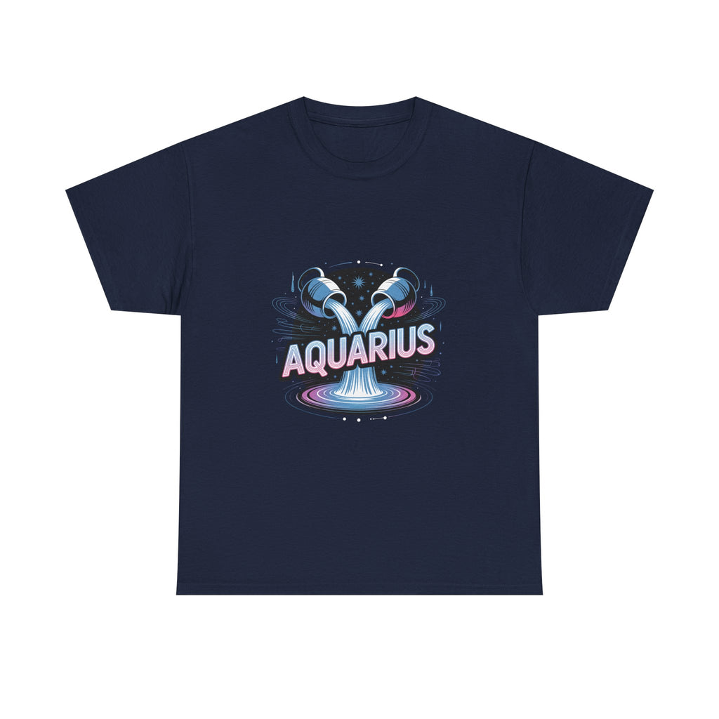 Neon Aquarius Zodiac Tee
