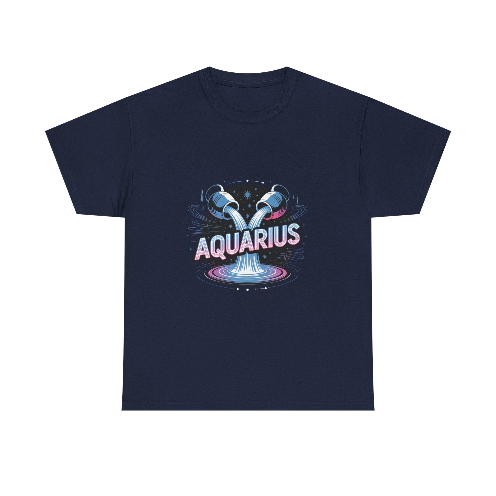 Neon Aquarius Zodiac Tee