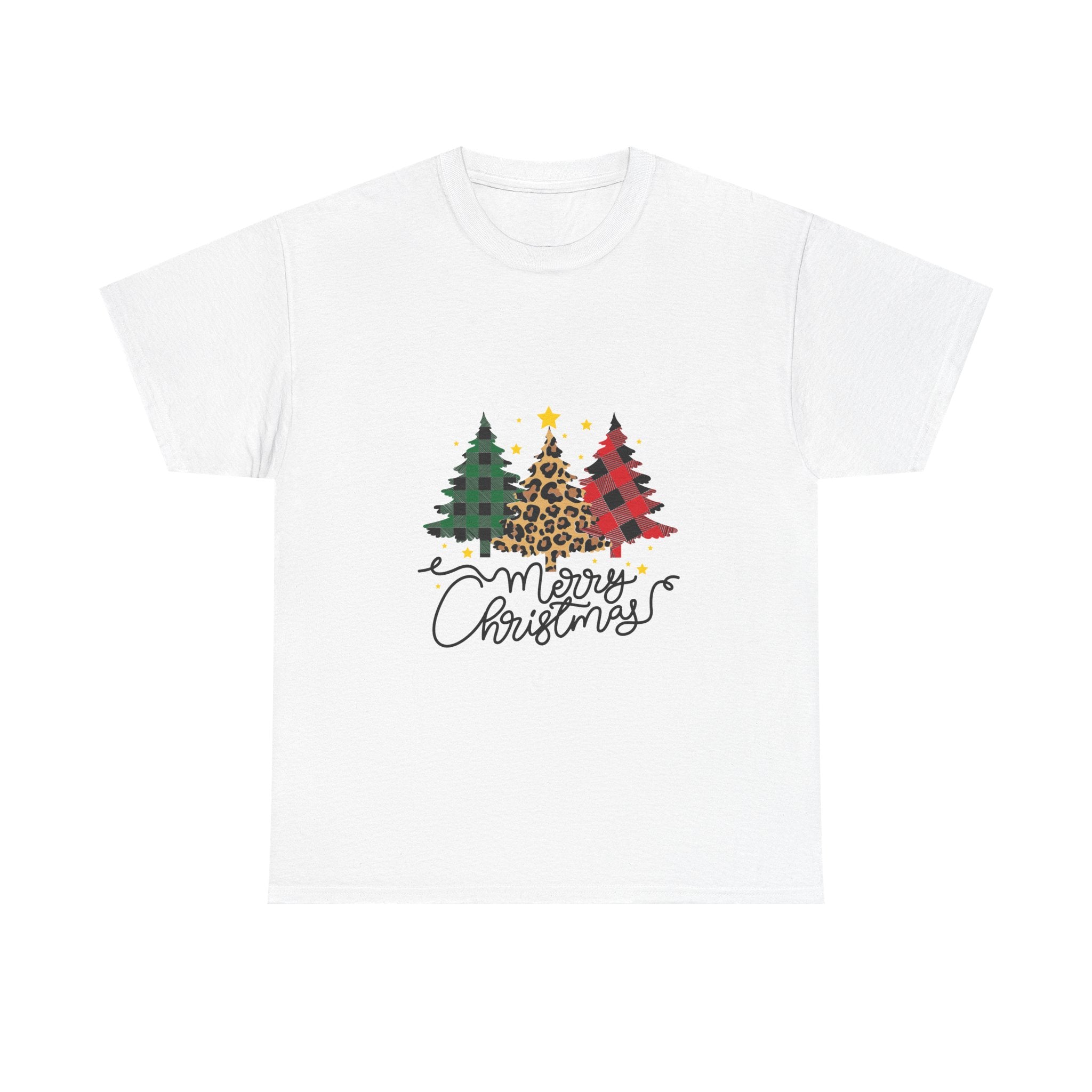 Merry Christmas Three Trees Graphic Tee