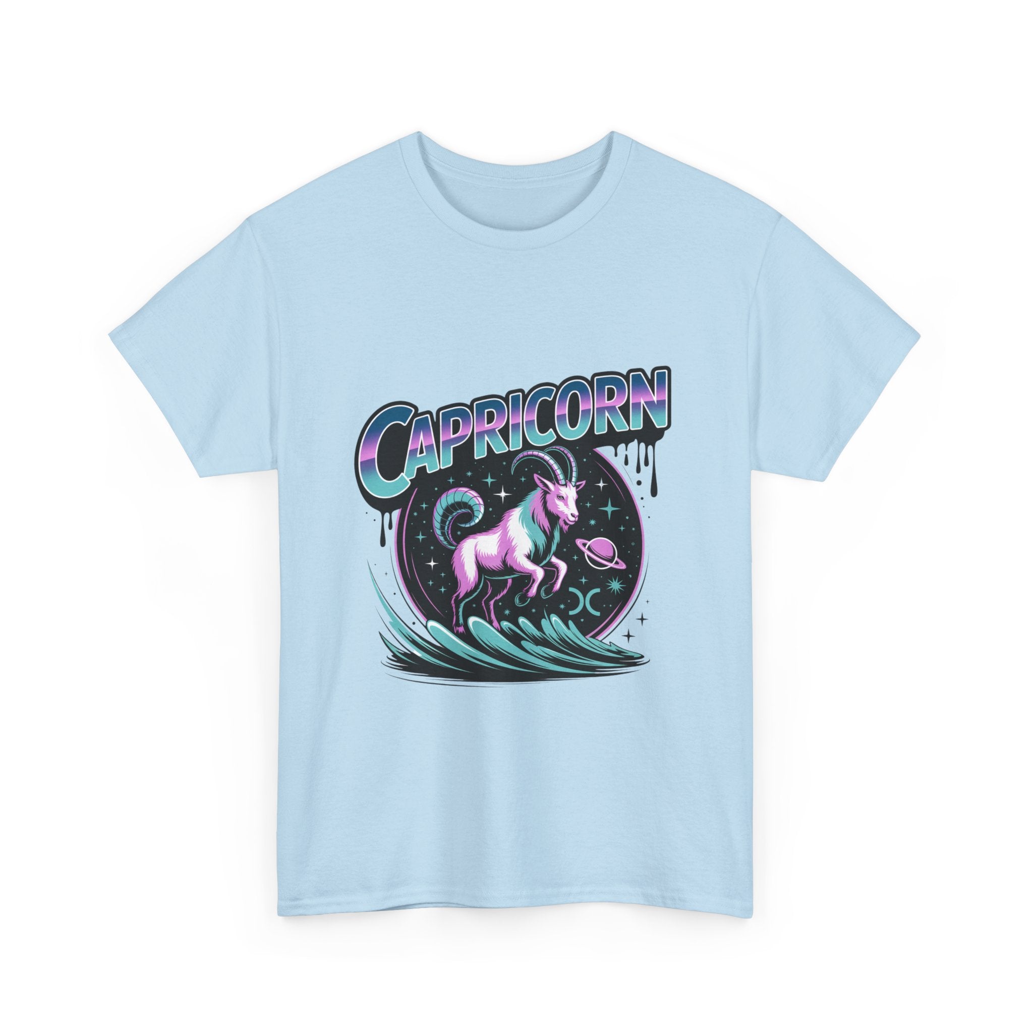 Neon Capricorn Zodiac Tee