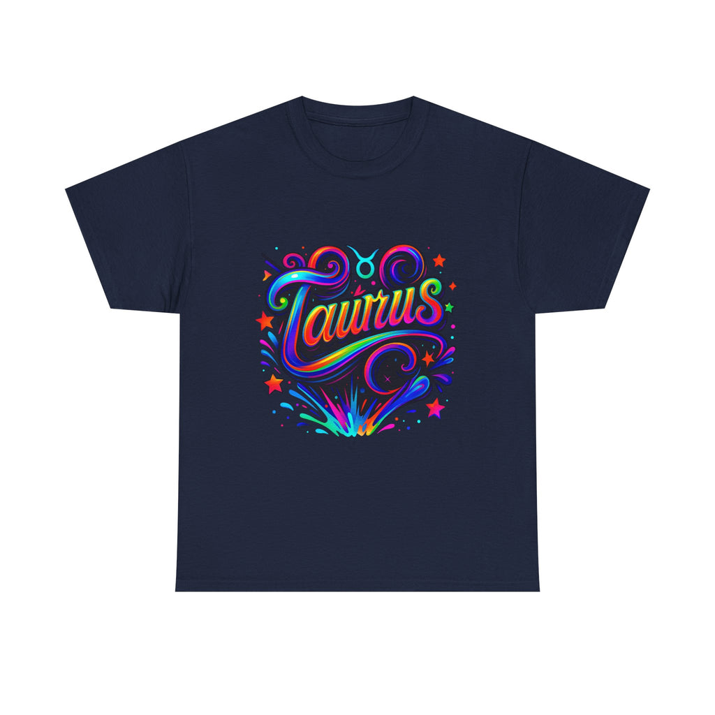 Neon Taurus Zodiac Tee