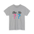 She Or He Gender Reveal Tee