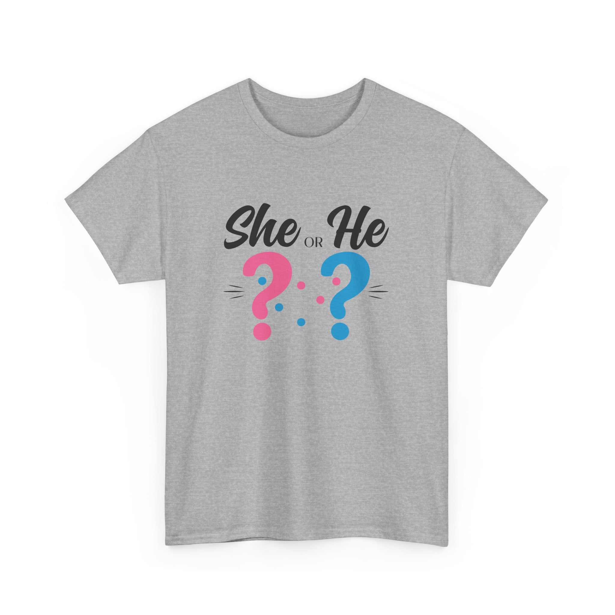 She Or He Gender Reveal Tee