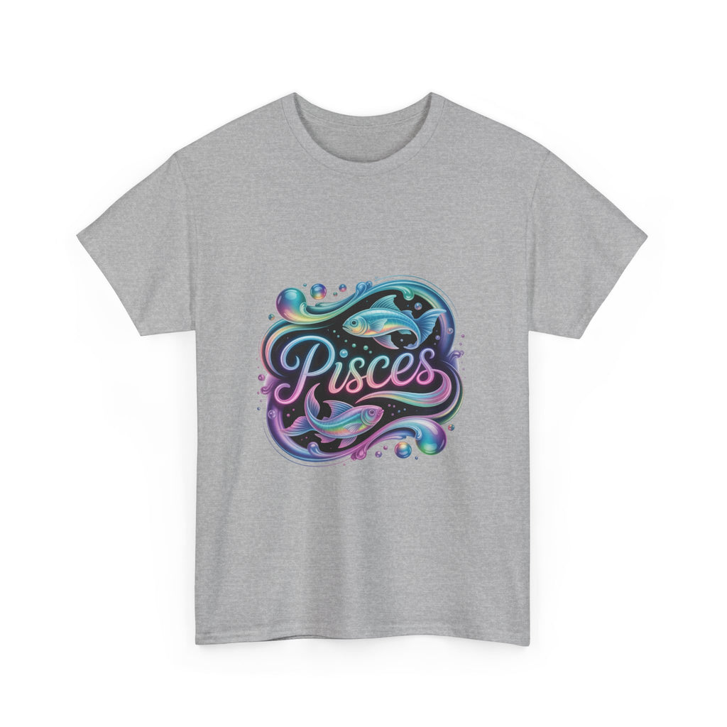 Neon Pisces Zodiac Tee