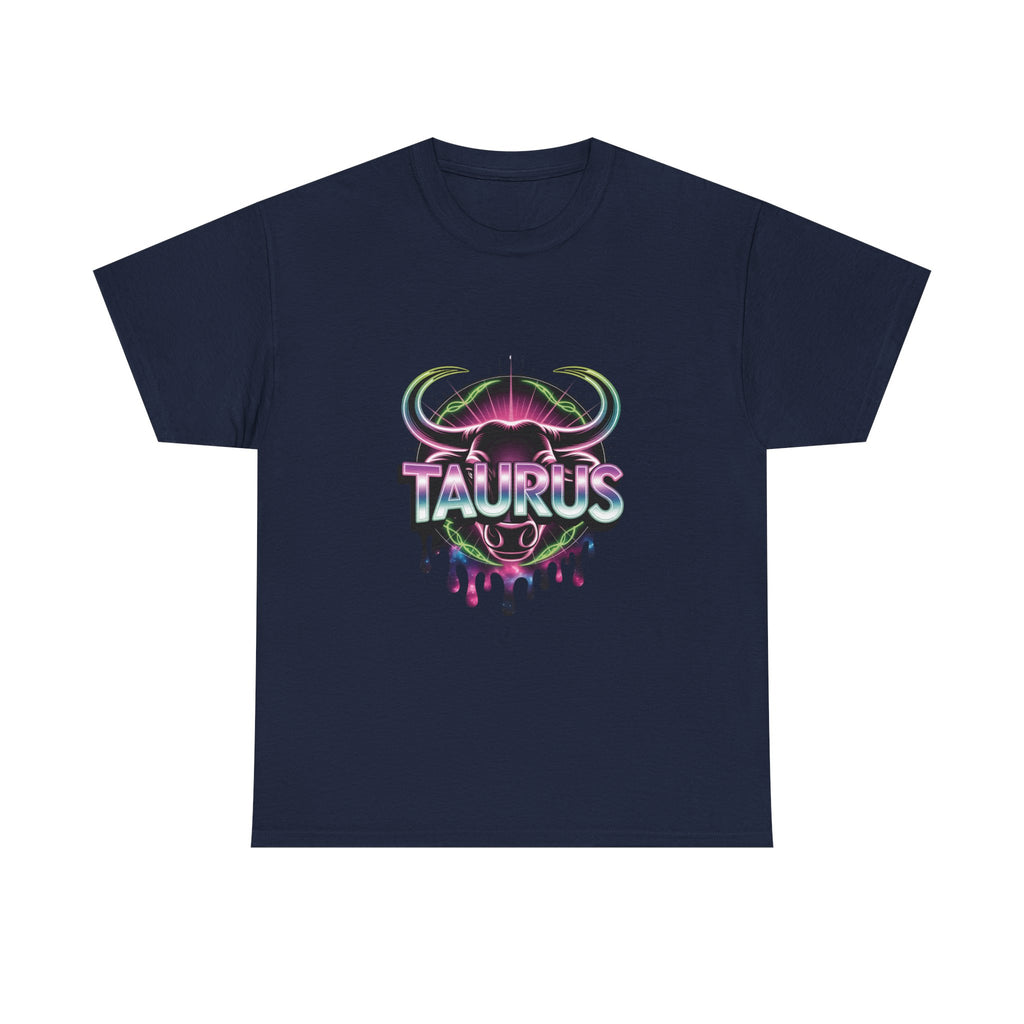 Neon Taurus Zodiac Tee