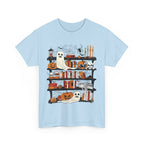 Funny Ghost Book Lovers Halloween Library Spooky Season Long Sleeve T-Shirt