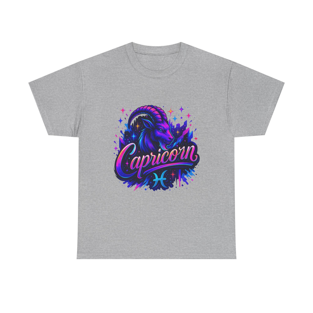 Neon Capricorn Zodiac Tee