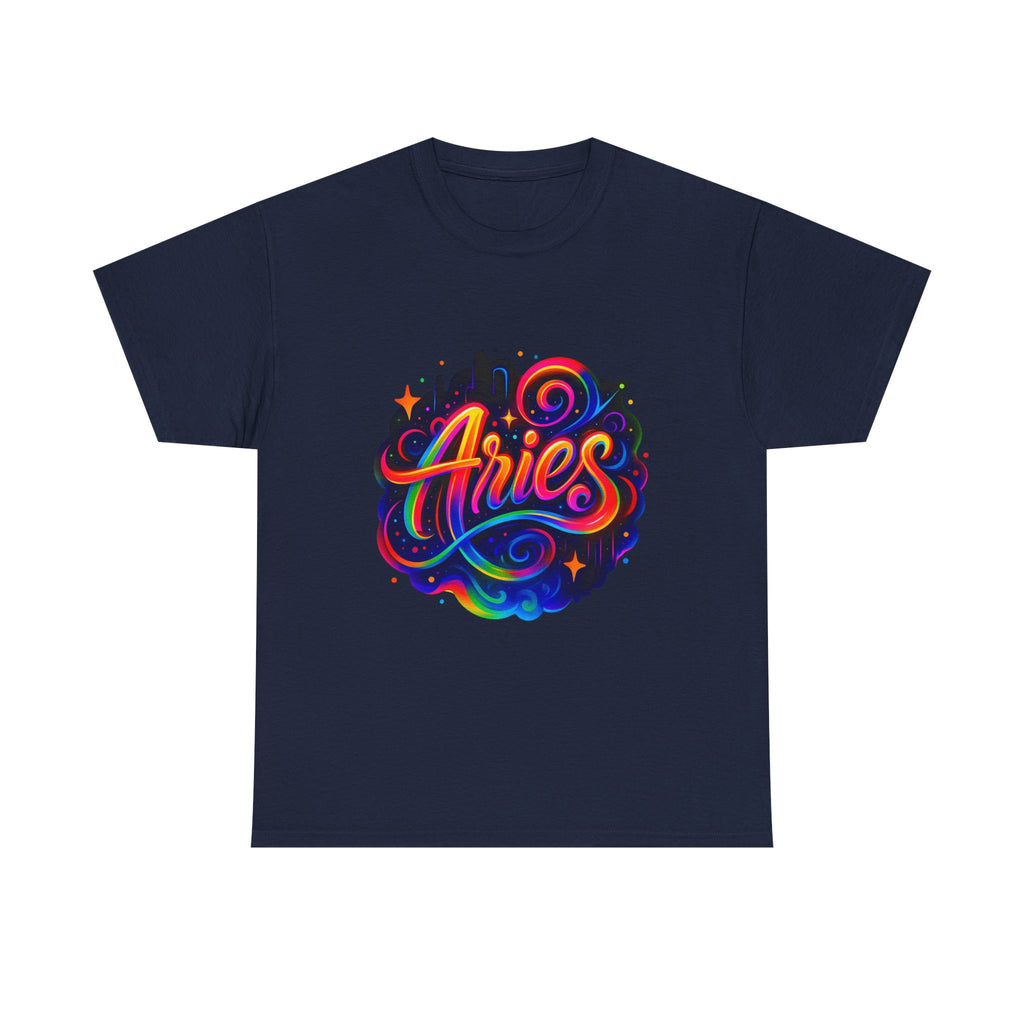 Neon Aries Zodiac Tee