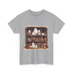 Cute Ghost Reading Books Halloween Librarian Book Long Sleeve T-Shirt