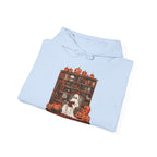 Ghost Book Reading Teacher Halloween Librarian Hoodie